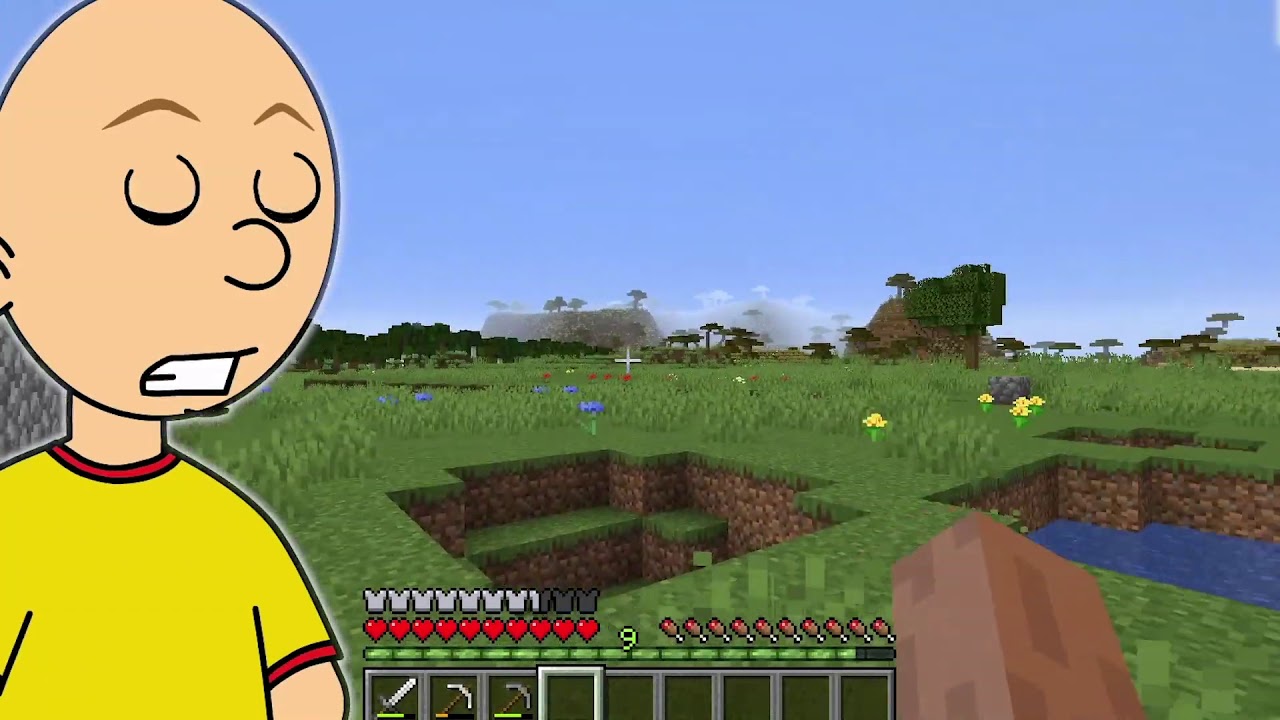 Caillou plays Minecraft Compilation