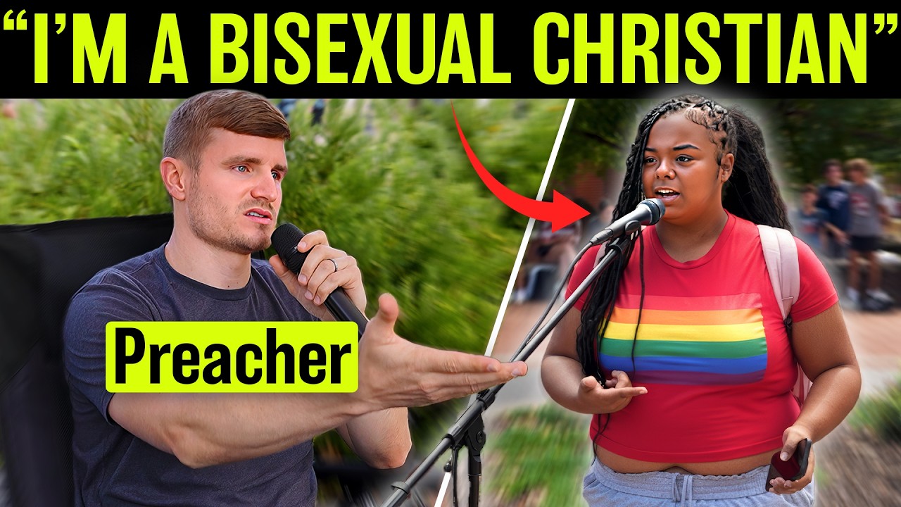 Bisexual &ldquo;Christian&rdquo; Confronts Preacher on College Campus!