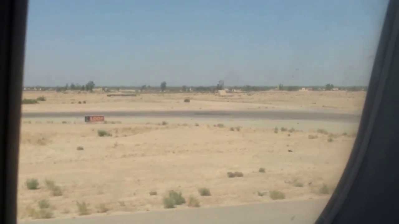Take off from Najaf Airport الأقلاع من مطارالنجف
