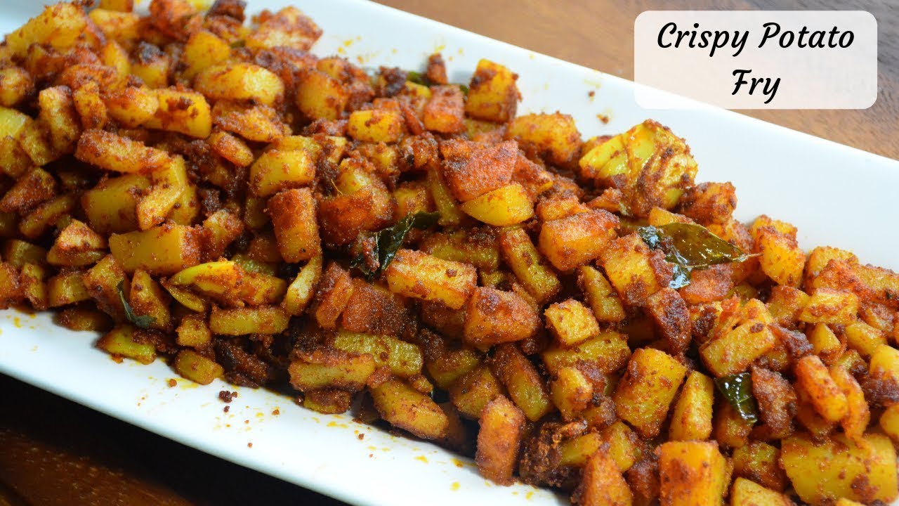 Crispy Potato fry | Aloo Fry | Best side dish for curd rice