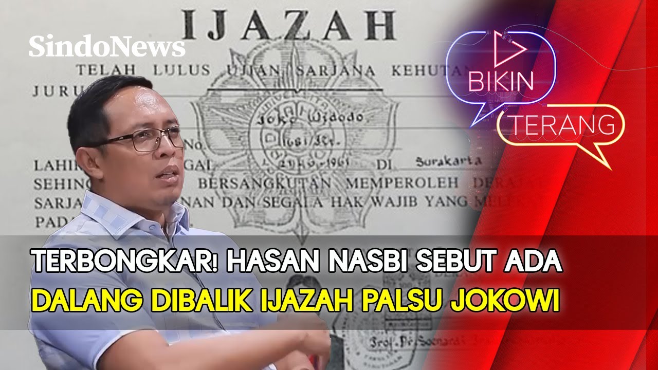 Blak-blakan! Hasan Nasbi Ungkap Dalang Dibalik Ijazah Palsu Jokowi | Bikin Terang | 23/11