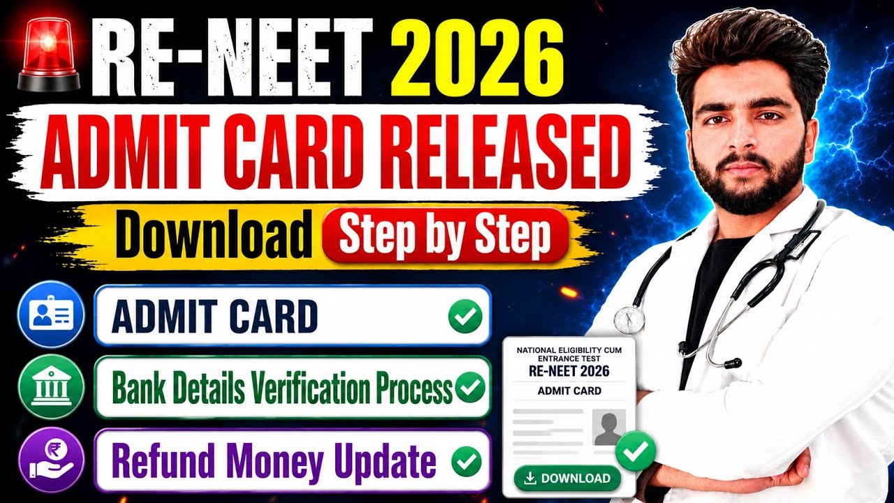 Re NEET 2026 ADMIT CARD RELEASED LATEST UPDATE REGARDING REFUND PROCESS VERIFICATION PROCESS