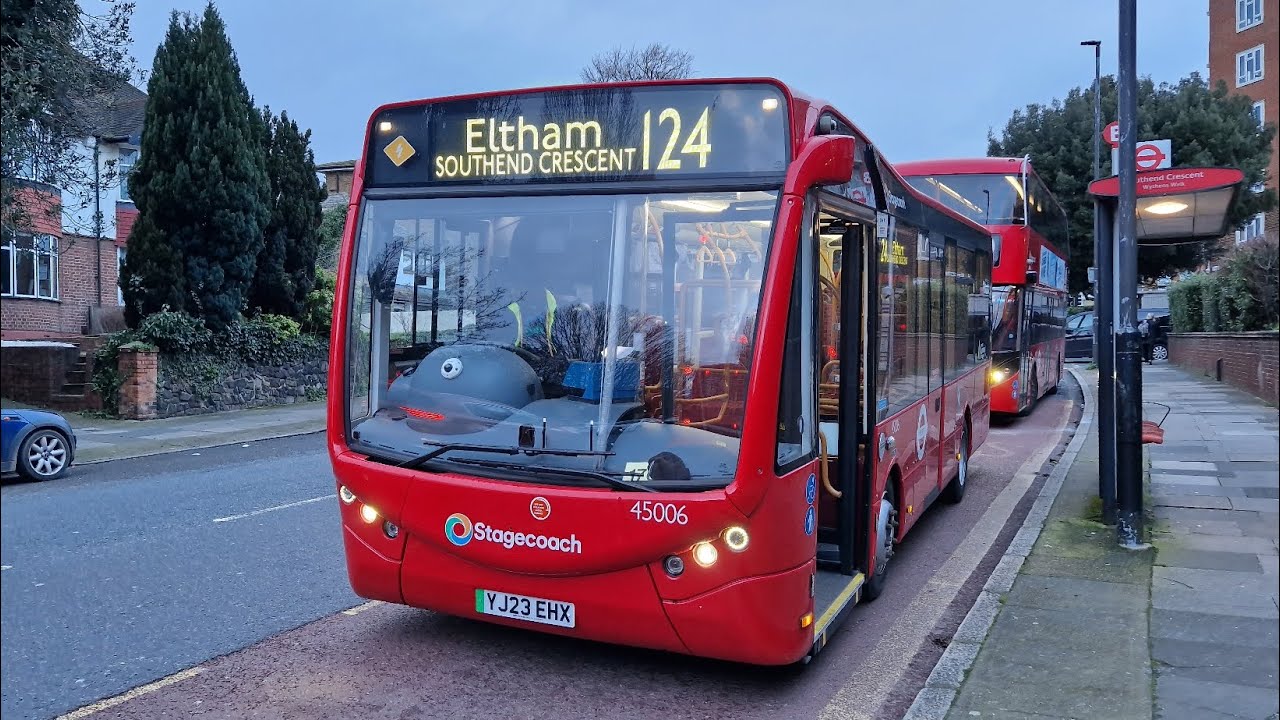 FULL JOURNEY | LONDON BUS 124 CATFORD ST DUNSTAN'S COLLEGE -ELTHAM SOUTHEND CRESCENT (YJ23EHX) 45006