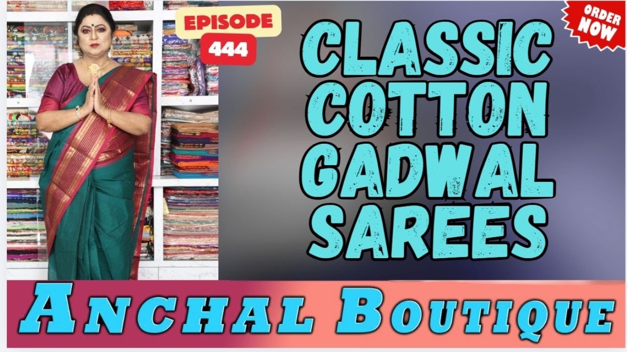 Classic Cotton Gadwal Sarees || Episode -444 || #shortsviralvideos