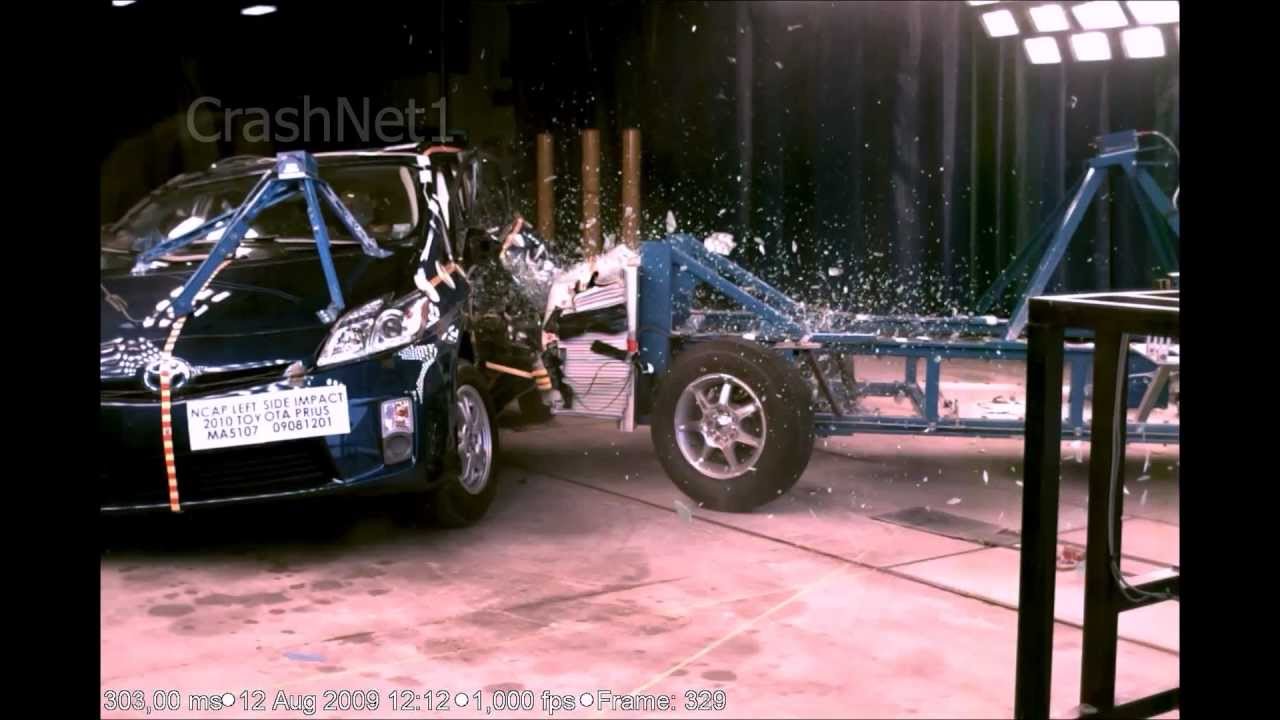 Toyota Prius | 2010 | Side Crash Test | NHTSA | CrashNet1