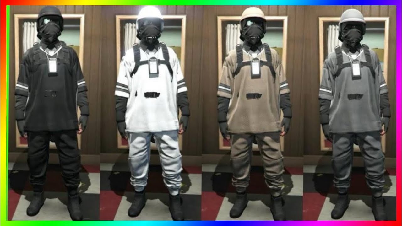 GTA 5 Como Obter Trajes Securo Chefe sem Ajuda. Pintar Respiradores Coloridos Capacetes e Calça. 
