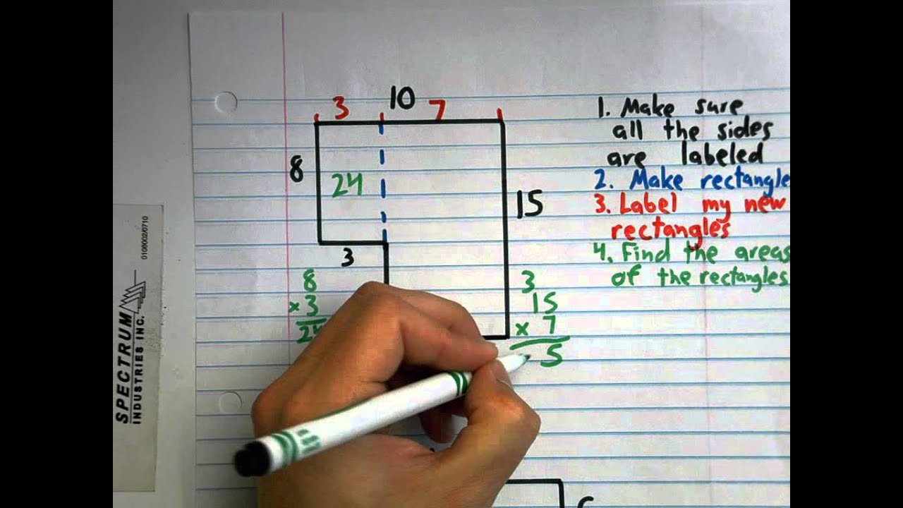 Calculating the Area of a Rectangle and Irregular Polygons