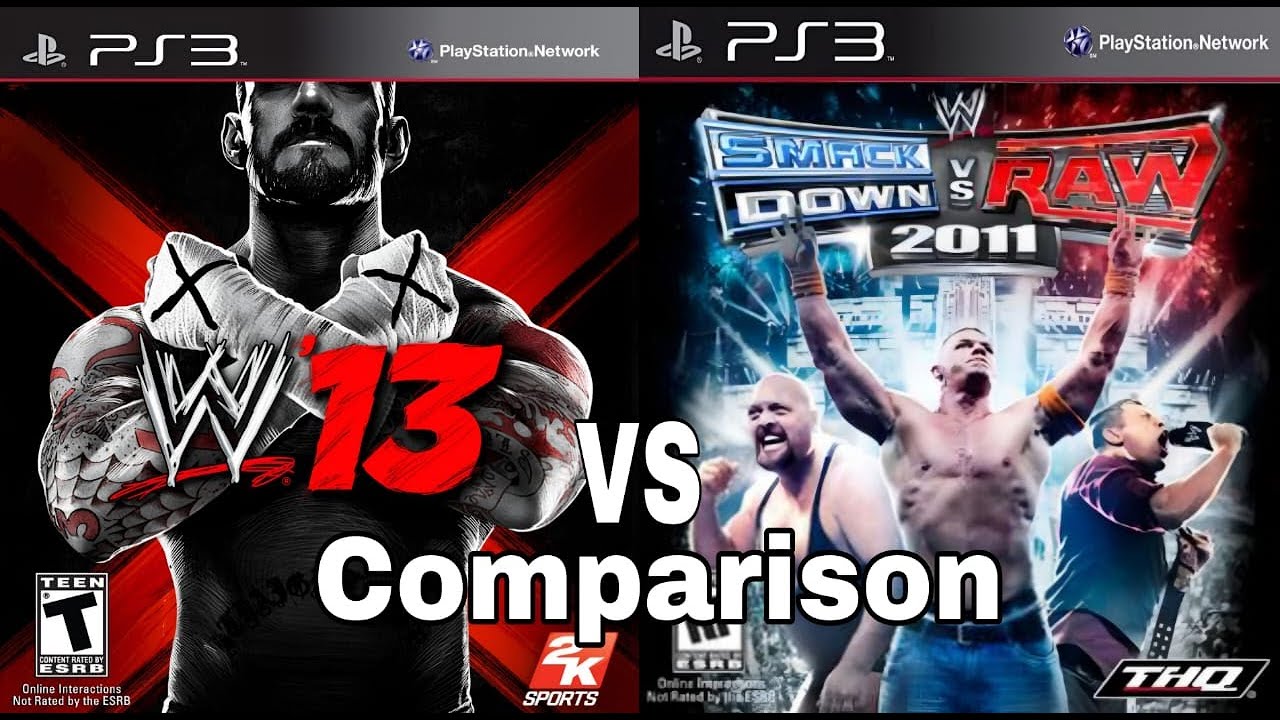WWE 13 против WWE SmackDown Raw 2011 PS3