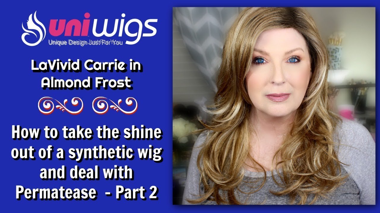 How to take the shine out of a synthetic wig and deal with Permatease - PART 2
