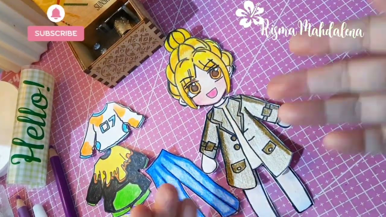 [🎀БУМАЖНАЯ КУКЛА🎀] КАК СДЕЛАТЬ ПЛАТЬЕ-ЖАКЕТ ДЛЯ БУМАЖНОЙ КУКЛЫ 