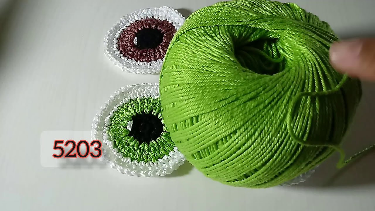 Olhos 👀 de crochê para aplicação