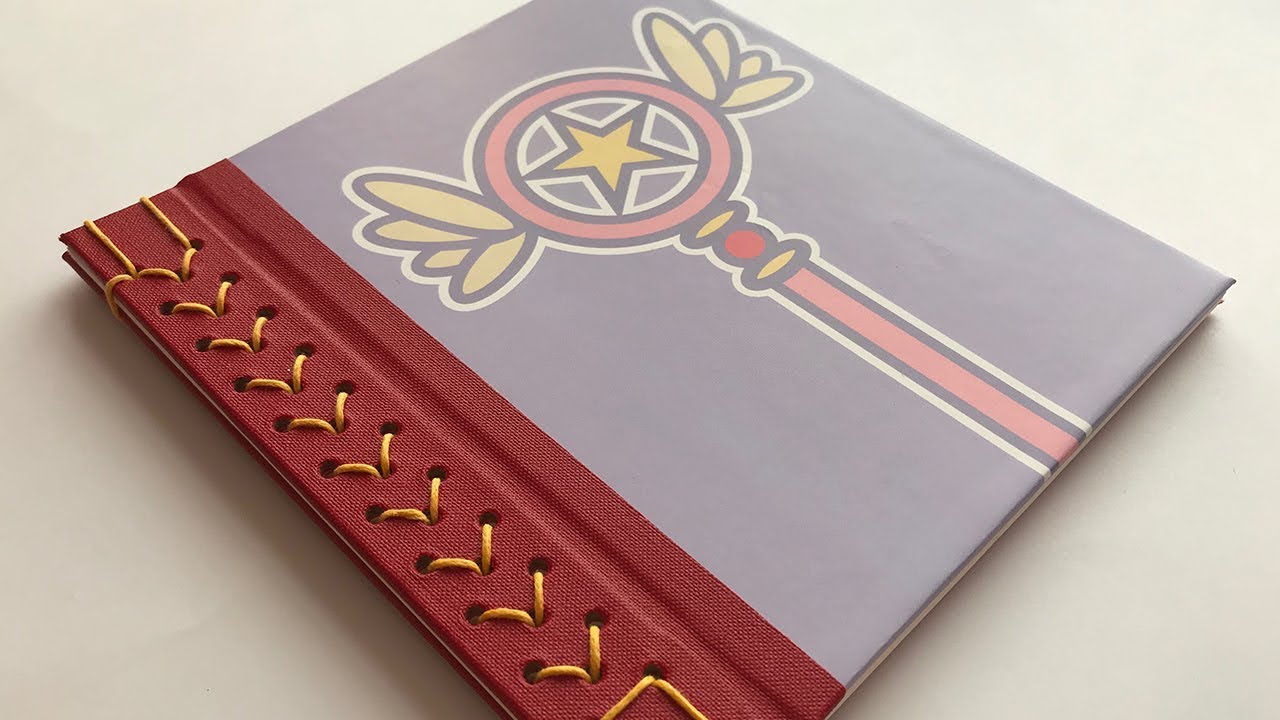 Cardcaptor Sakura sketchbook - Japanese Bookbinding  - Art Timelapse - Lets Create Mistakes