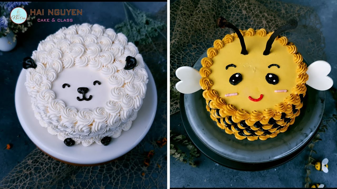 Cách Trang Trí Bánh Cừu và Ong Ngộ Nghĩnh | Hướng Dẫn Cách Làm Bánh Hình Con Vật Đơn Giản Và Độc Đáo