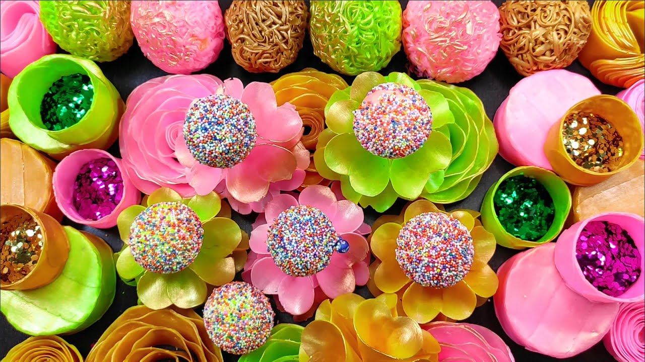 Oddly satisfying ASMR video ⋆ ASMR soap crushing ⋆ ASMR soap ⋆ Glitter ⋆ Soap boxes with starch