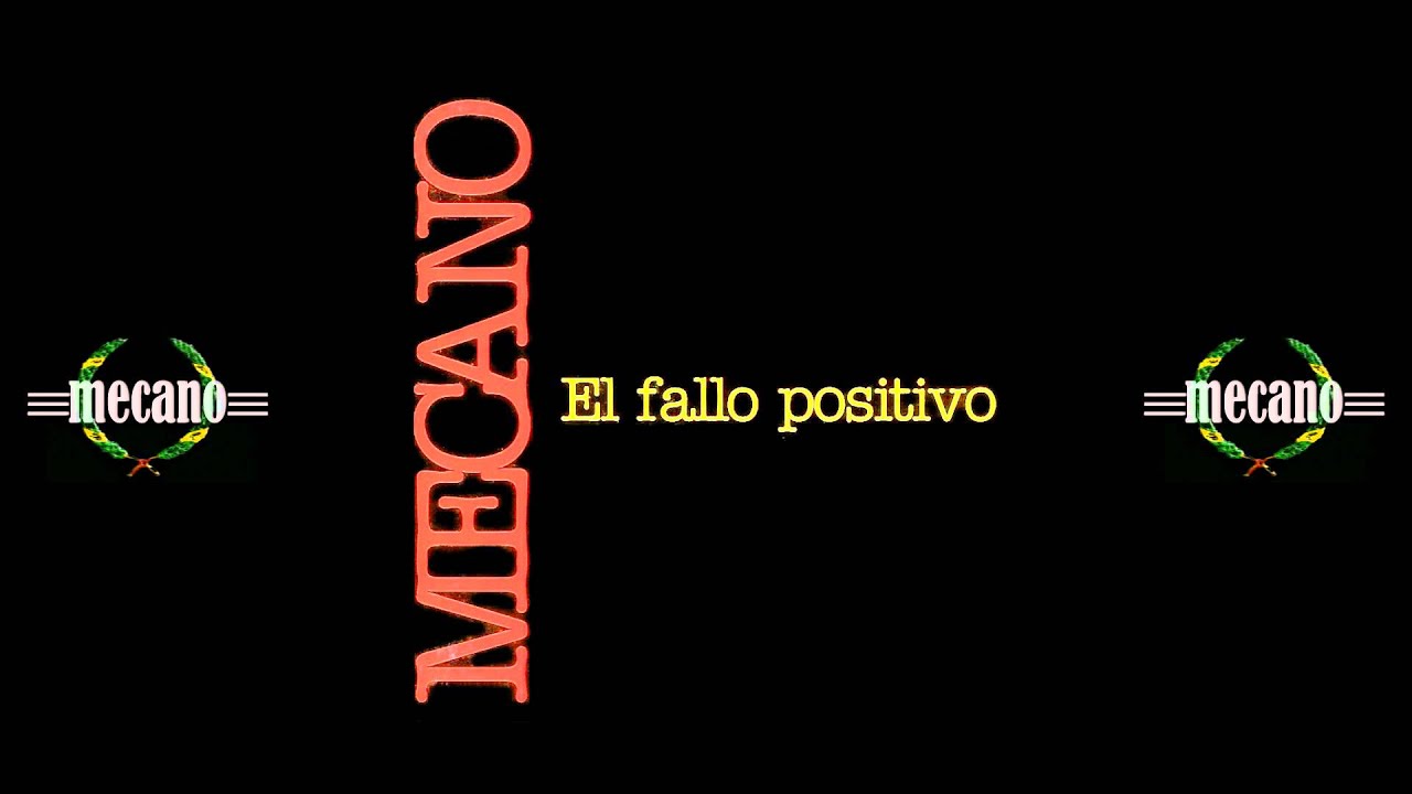 Mecano - El fallo positivo (A capella)