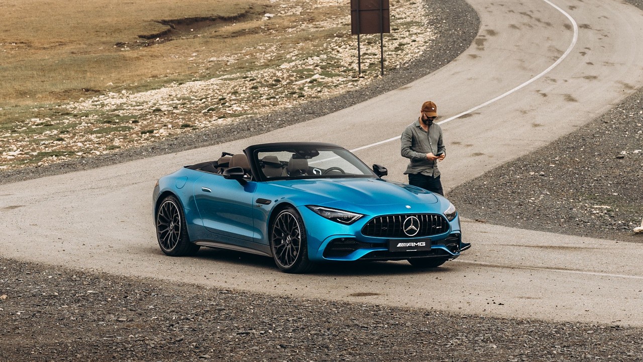 Above the Clouds in a Mercedes-AMG SL 43 | Life-Changing Mountain Road