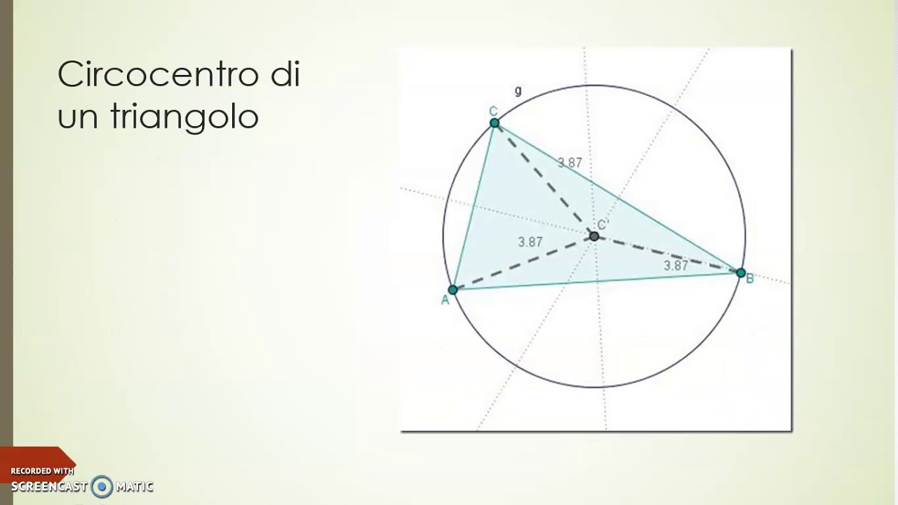 8.9 Assi e circocentro di un triangolo
