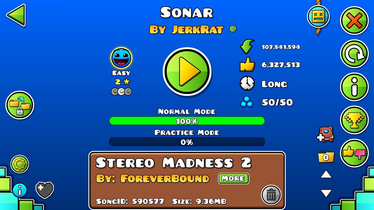 Przechodzę Poziom Sonar *Stereo Madness 2*