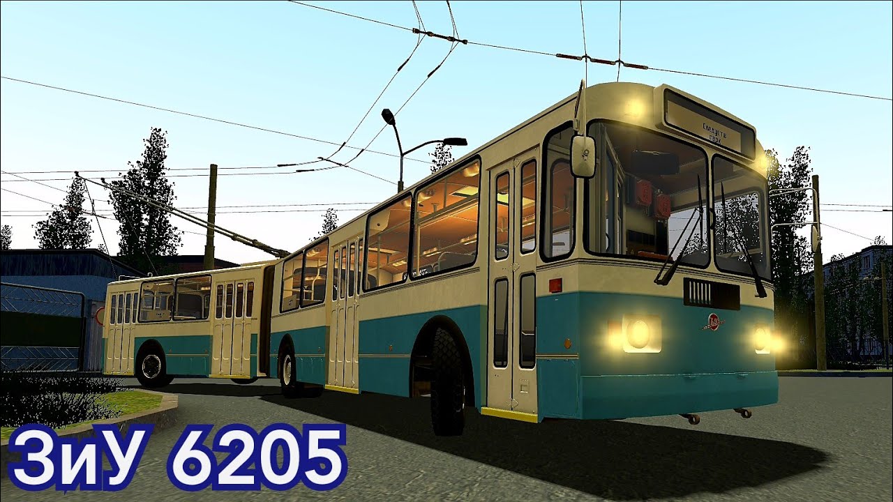Работаю на троллейбусе ЗиУ 6205 в Garrys Mod ATroll