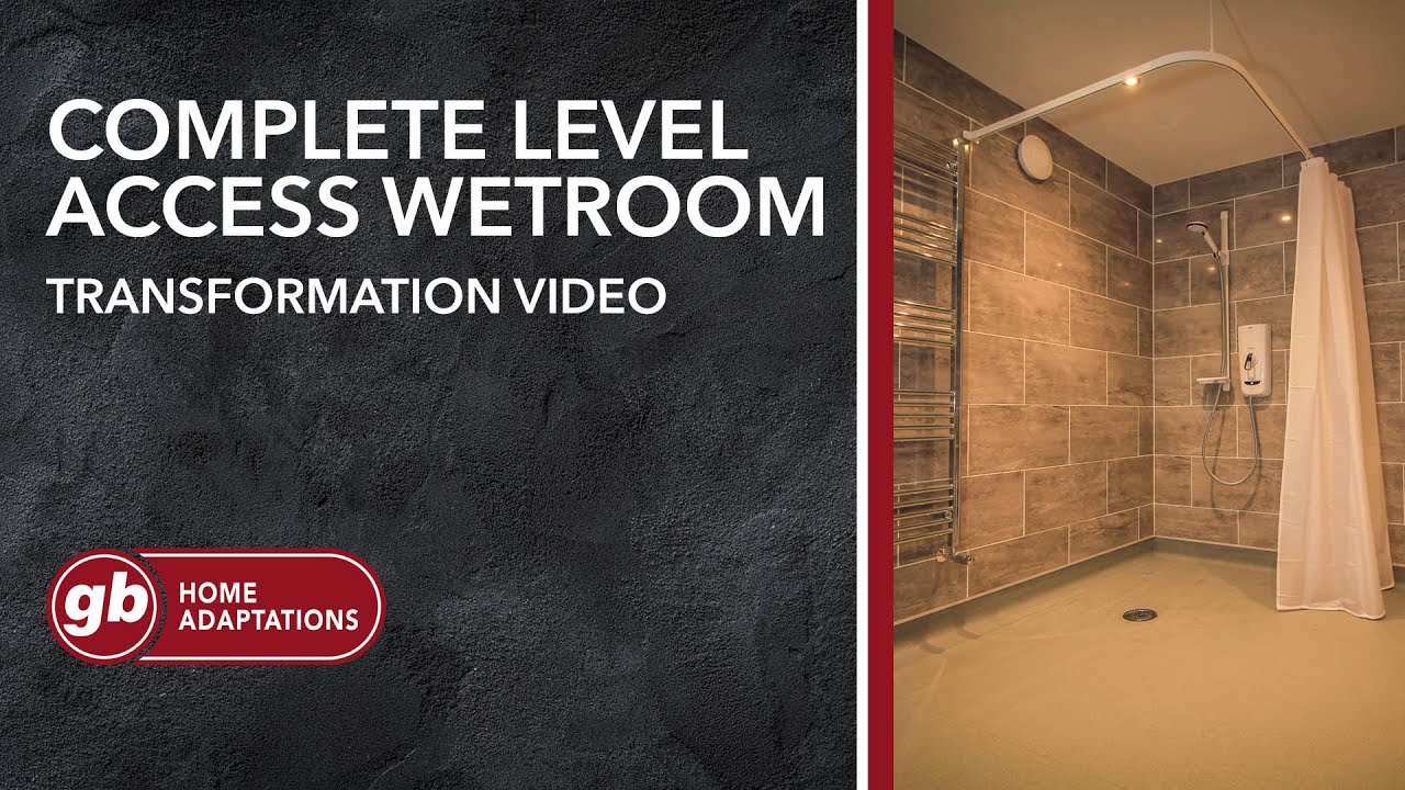 Large, spacious disabled wetroom installation | GB Home Adaptations [DFG Funded]