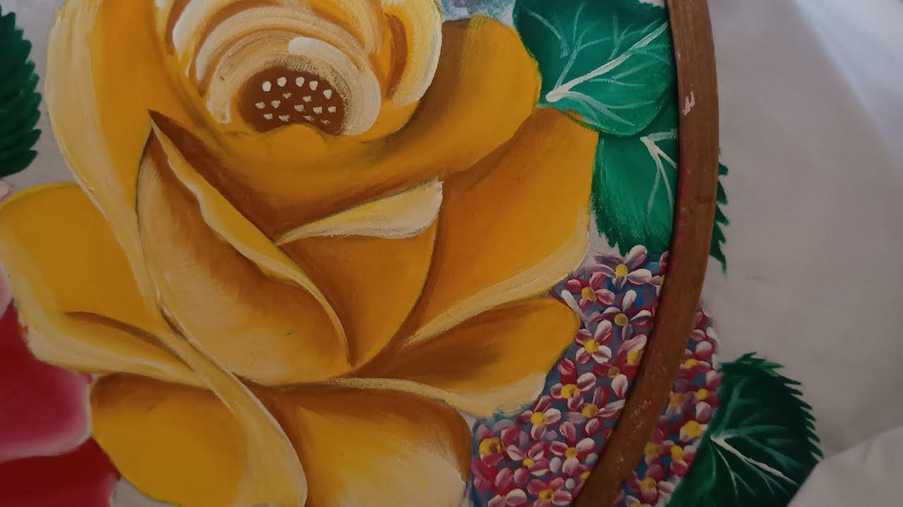 Beautiful flowers painting design #easy to sempal #designe 