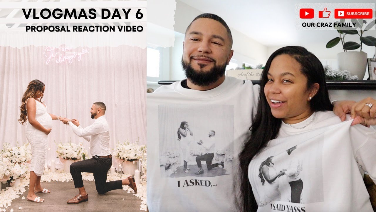 PROPOSAL REACTION VLOGMAS DAY 6