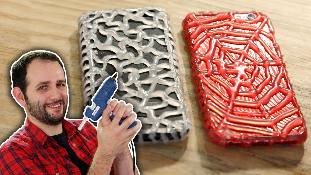 Como fazer CAPINHA DE CELULAR com cola quente muito FÁCIL!