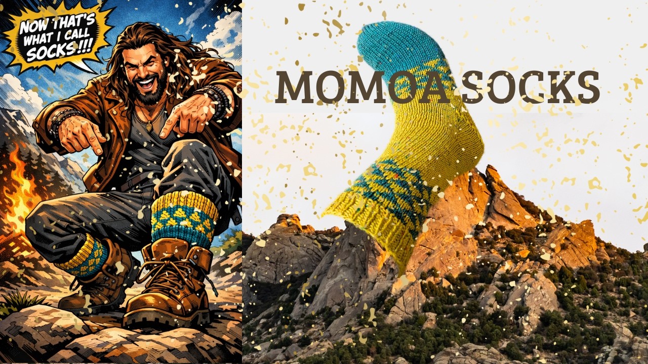 Momoa socks - tolles Colorwork Sockenmuster