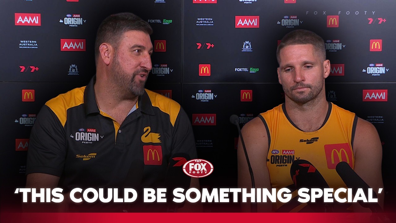 “Here to stay” WA coach Cox & Hogan on AFL State of Origin future + Injury updates 👀 | Fox Footy