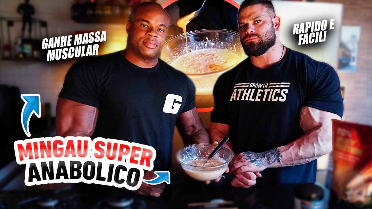 EDOC E ALFY ENSINAM A FAZER O SUPER MINGAU ANABOLICO PARA GANHAR MASSA MUSCULAR