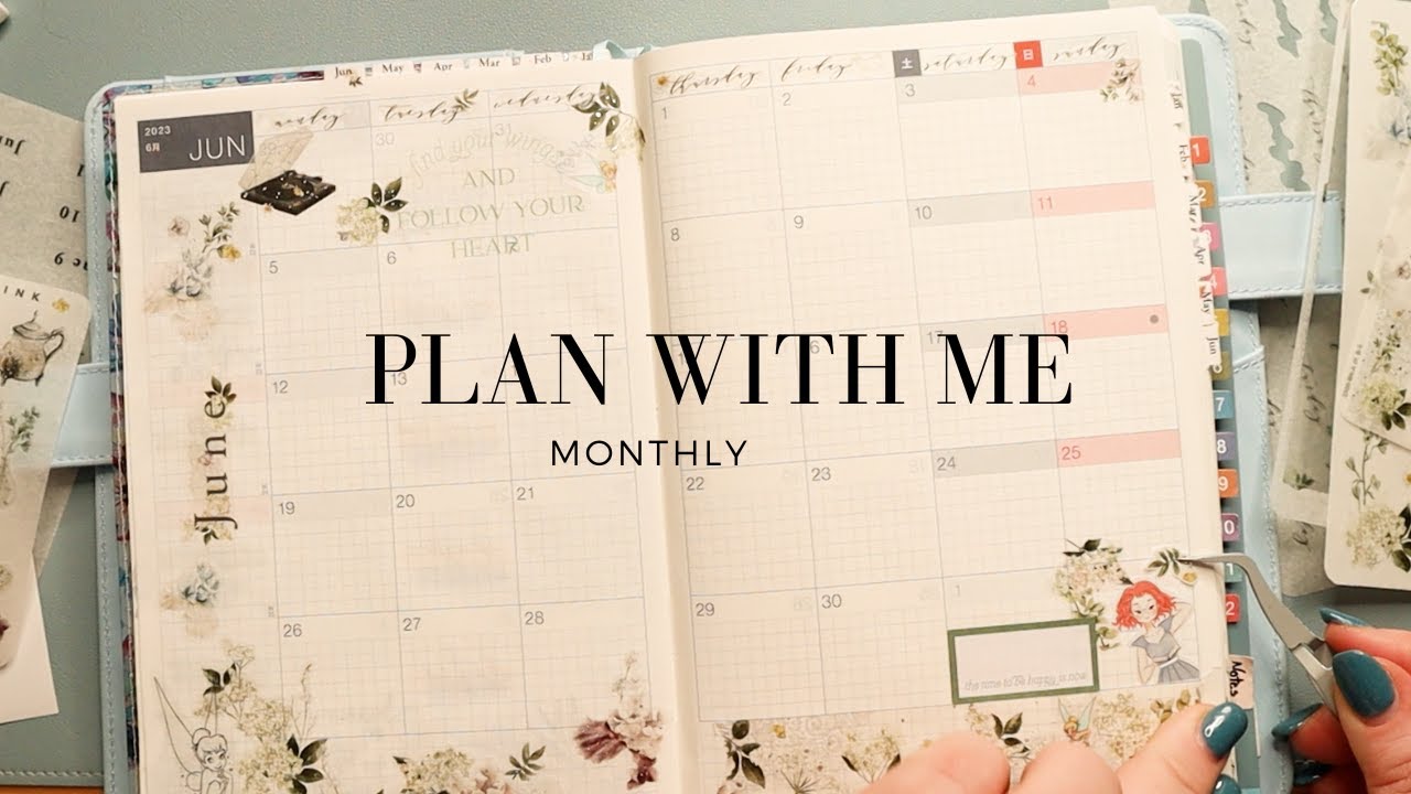 Hobonichi Cousin Monthly Plan with Me: Using Sterling Ink Subscription