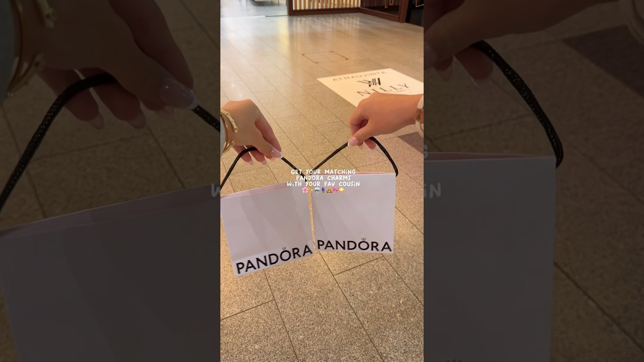 These pandora charms are so cute!✨🎀 #pandora #charms #matching #cousins #Vlog
