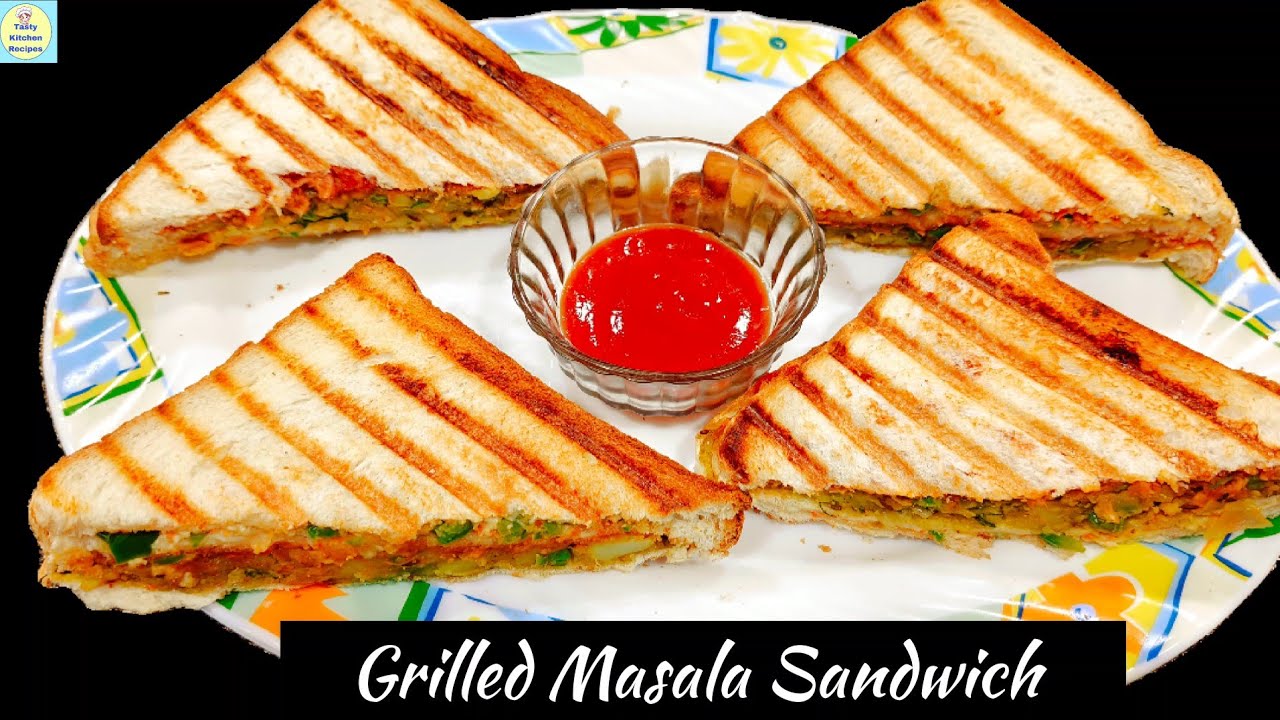 3Layered Grilled sandwich kaise banaye |Cafestyle grilled sandwich|How to make  veg grilled sandwich