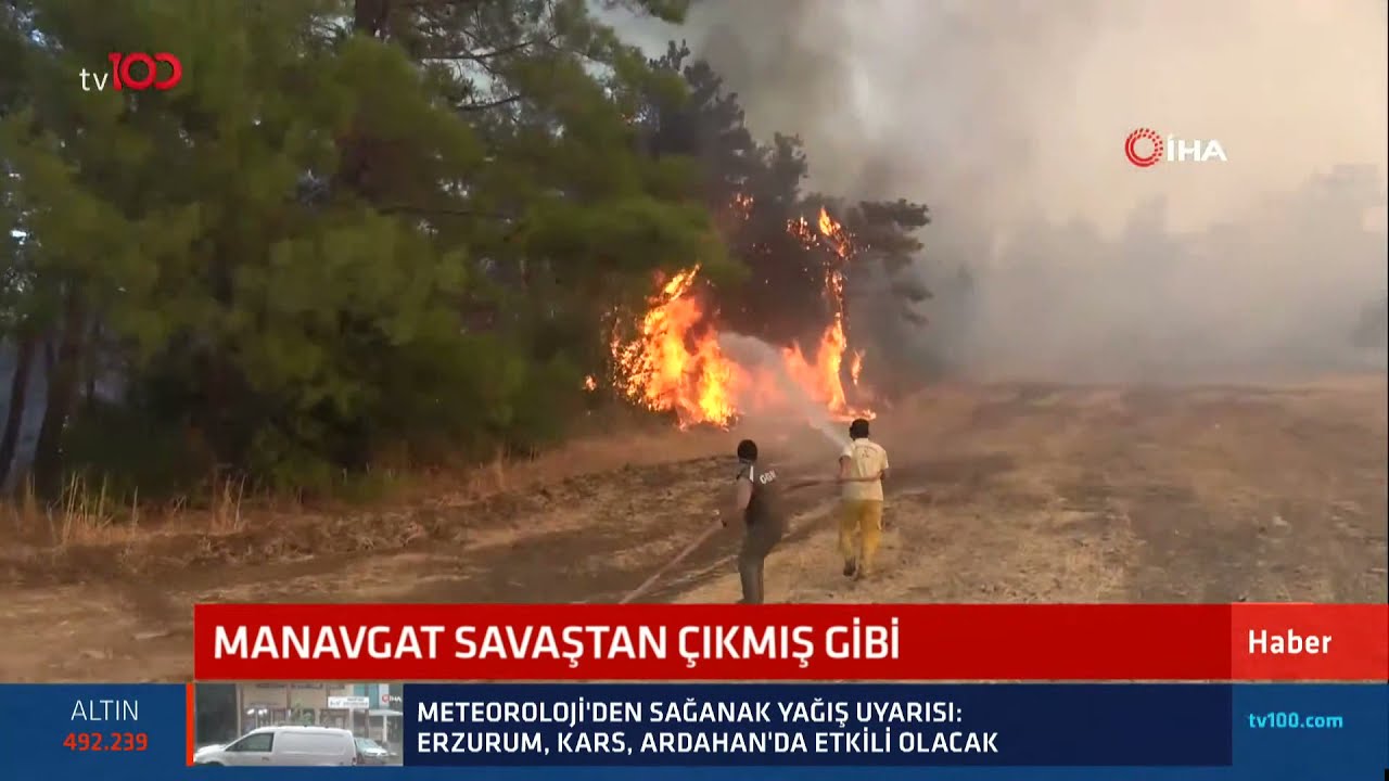 Manavgat yangını hâlâ kontrol altına alınamadı! Görüntüler 