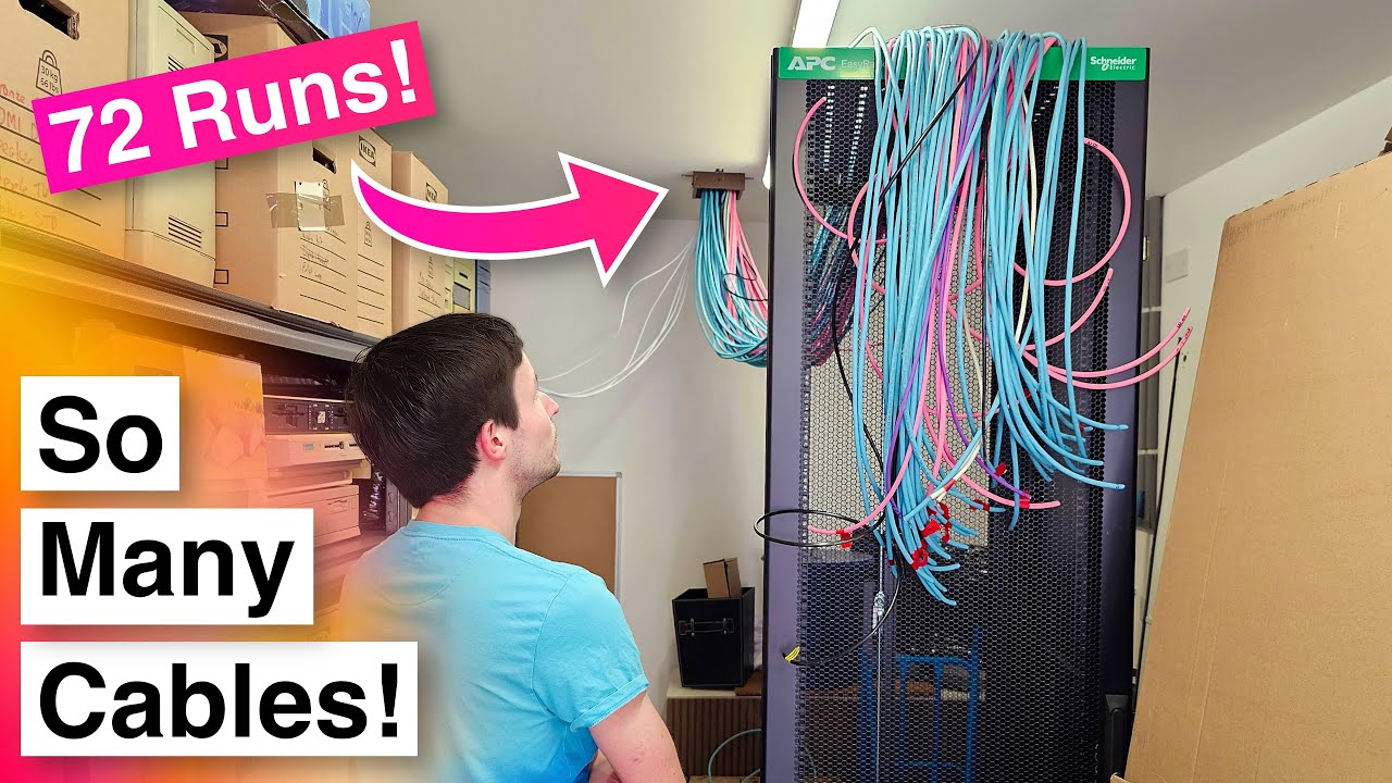 Massive Home Network Install - Part 2: Pulling The Cables!
