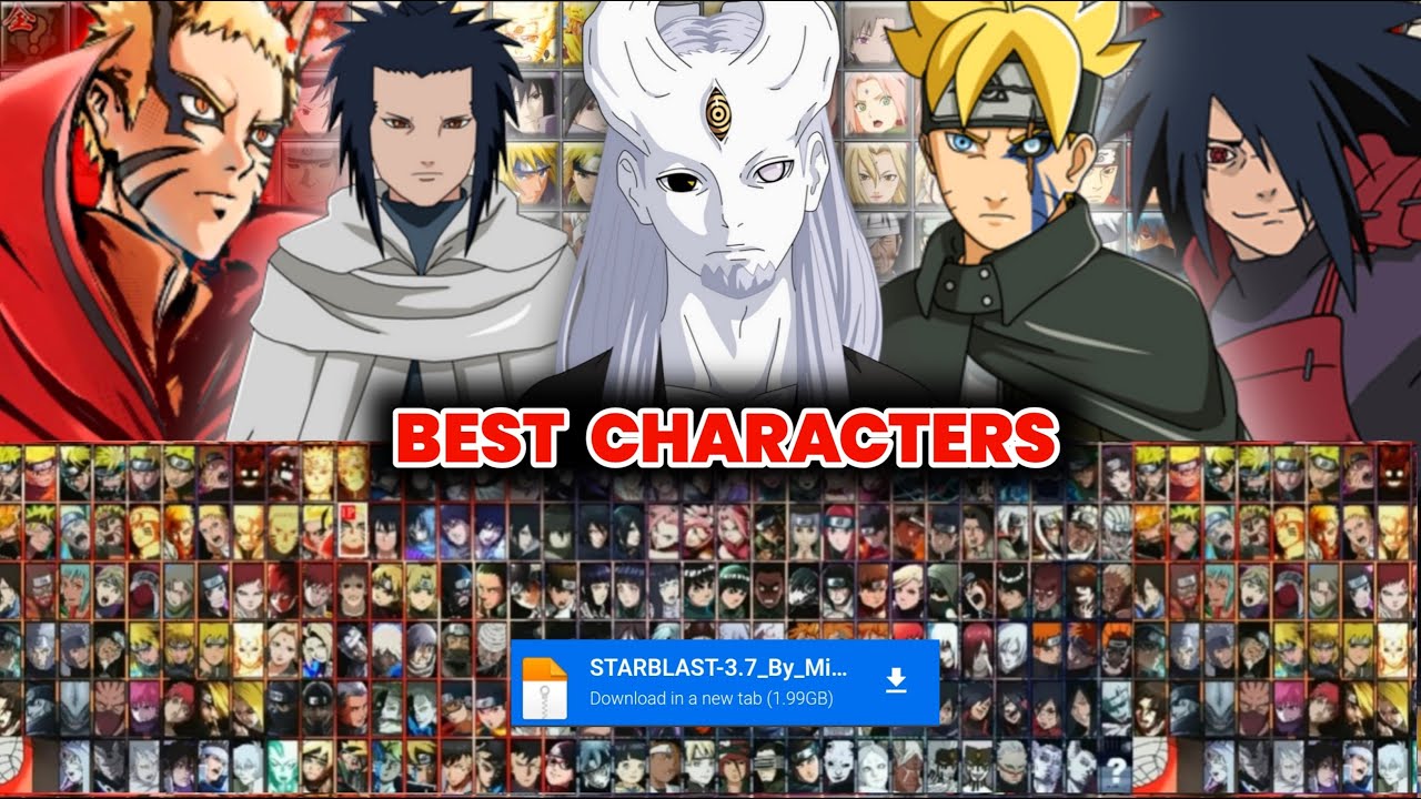 Naruto Ninja Storm Mugen | Starblast V2 Best Characters Game Android Offline