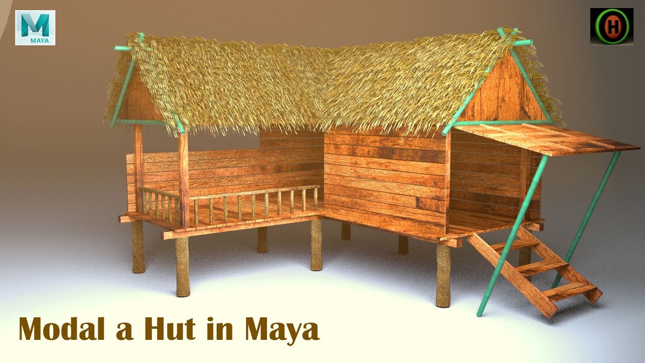 Autodesk Maya tutorial | How to Modal a Hut.