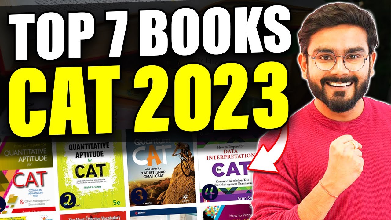 Top 7 BOOKS for CAT PREPARATION | Crack CAT 2023 without COACHING