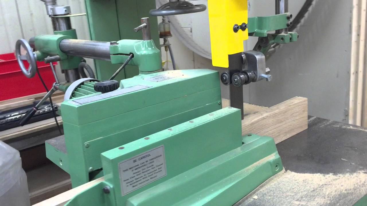 Wadkin band saw with power feed.