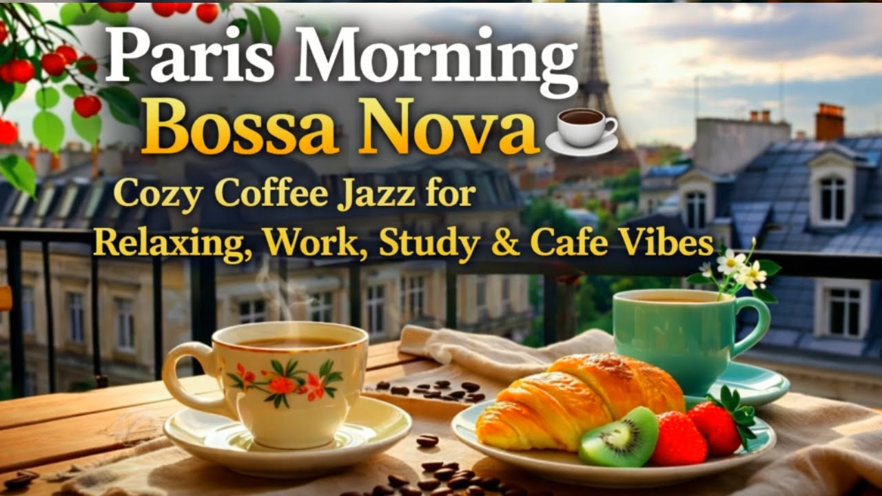 Paris Morning Bossa Nova ☕ Cozy Coffee Jazz for Relaxing, Work, Study & Cafe Vibes