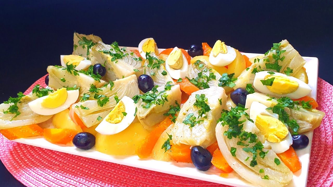 سلاطة البسباس بالبطاطا والجزر الصحية😋