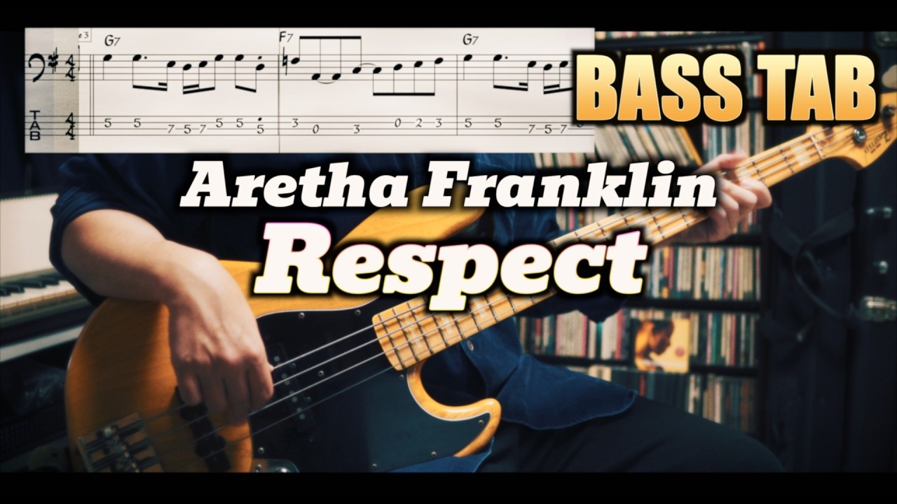 Aretha Franklin - Respect (Bass Cover with TABS) *Get the PDF on Patreon
