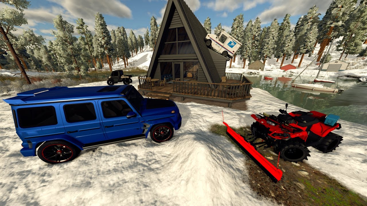 Snowstorm Traps Millionaires in Cabin | Farming Simulator 25