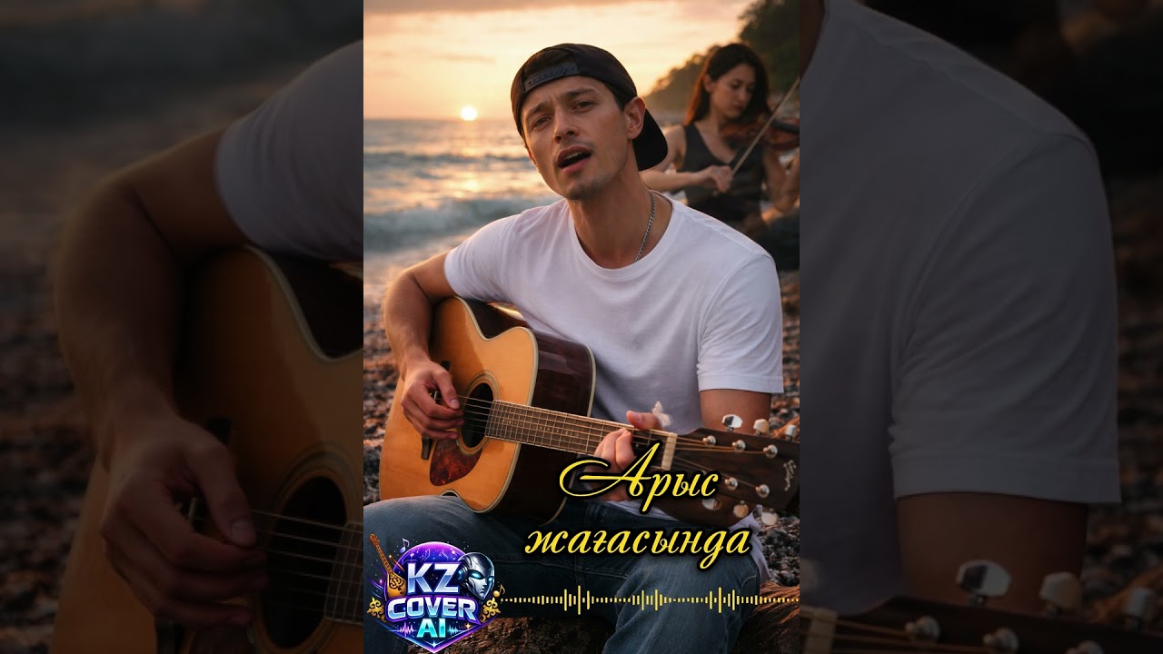 Арыс жағасында (кавер) Шәмші Қалдаяқов. Жасанды интеллектпен жасалған. 