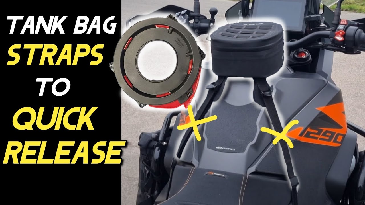 DIY MOTORCYCLE TANK BAG QUICK RELEASE - Lone Rider Ranger Mini GIVI TANKLOCK - (KTM Super Adventure)