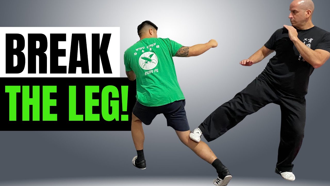 Break the Leg! with Wing Chun Kicks!!