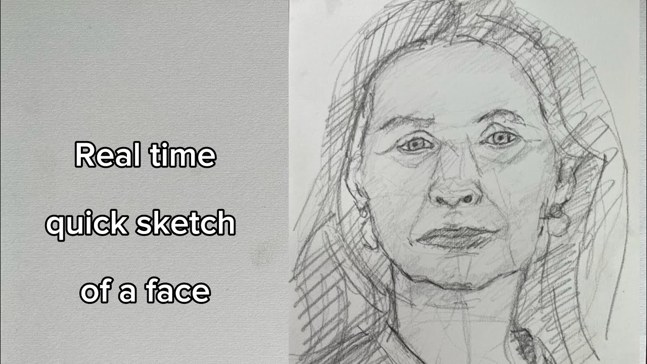 Real time quick sketch of a face