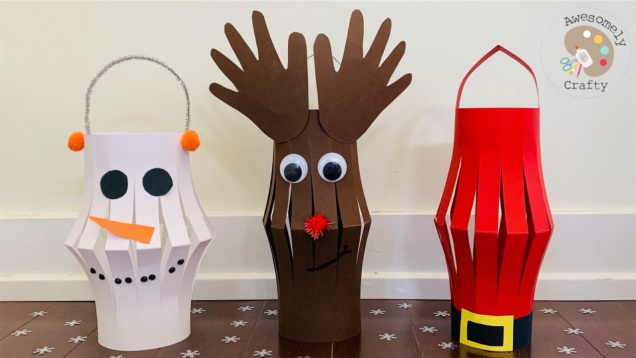 Christmas Paper Lanterns | Lanterns for Christmas | Christmas Crafts for Kids | Christmas Decoration