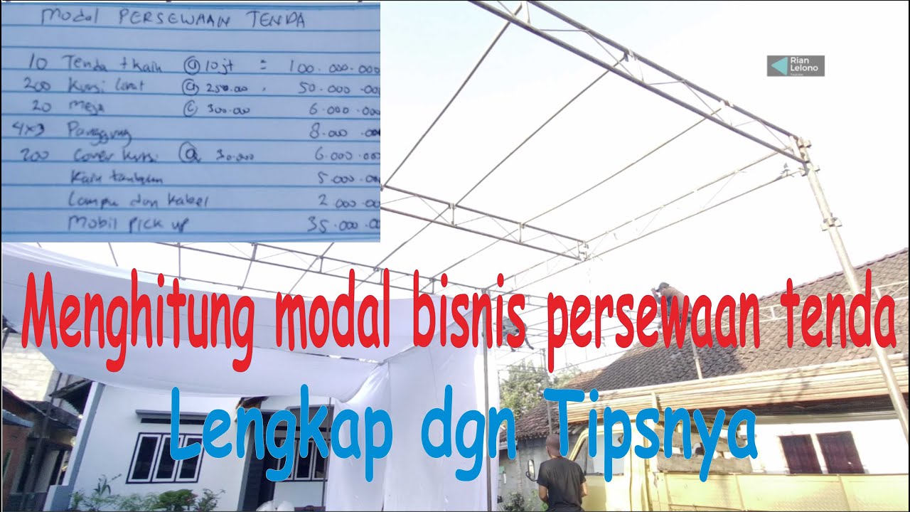 Peluang Bisnis Persewaan Tenda & Permodalannya