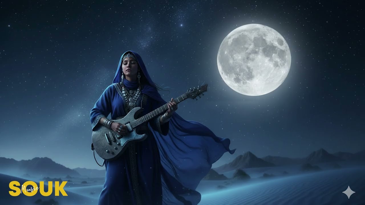 Saharan Nightfall Guitar Sessions | Immersive Tuareg Tamanrasset Blues Under Desert Moon